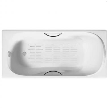 Ванна чугунная Bloomix Waldorf 160x80 BLW168042-H-ANS с ручками и антискользящим покрытием