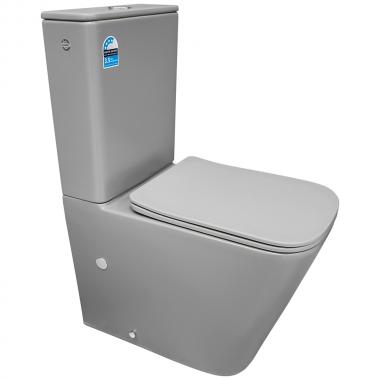 Унитаз Bloomix X-Cube 3.0 Grey AD3003MGT/UF1 Ceramic+ безободковый торнадо