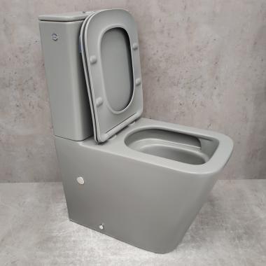 Унитаз Bloomix X-Cube 3.0 Grey AD3003MGT/UF1 Ceramic+ безободковый торнадо