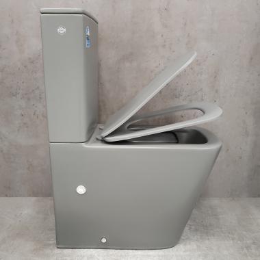 Унитаз Bloomix X-Cube 3.0 Grey AD3003MGT/UF1 Ceramic+ безободковый торнадо