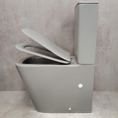 Унитаз Bloomix X-Cube 3.0 Grey AD3003MGT/UF1 Ceramic+ безободковый торнадо