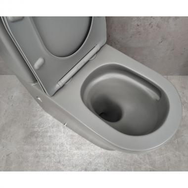 Унитаз Bloomix Barron 3.0 Grey AD3091MGT/UF1 Ceramic+ безободковый торнадо