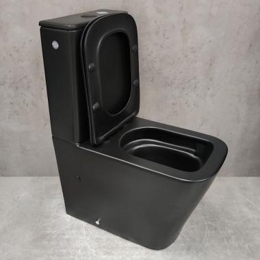 Унитаз Bloomix X-Cube 3.0 Black AD3003MBT/UF1 Ceramic+ безободковый торнадо