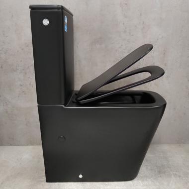 Унитаз Bloomix X-Cube 3.0 Black AD3003MBT/UF1 Ceramic+ безободковый торнадо