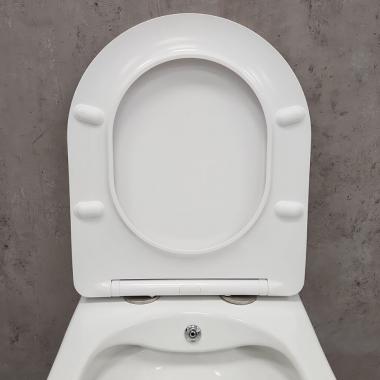 Унитаз подвесной Bloomix Diva MD1211SB/UF3 безободковый с функцией биде и смесителем