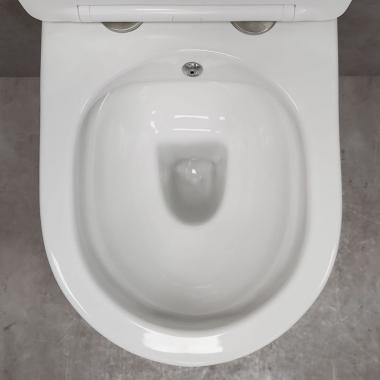 Унитаз подвесной Bloomix Diva MD1211SB/UF3 безободковый с функцией биде и смесителем