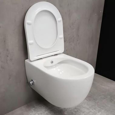 Инсталляция Grohe 38772001 + унитаз Bloomix Diva MD1211SB/UF3 безободковый с функцией биде и смесителем