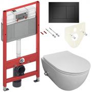 Инсталляция TECE 9400401-9240407 + унитаз Bloomix Diva MD1211SB/UF3 безободковый с функцией биде и смесителем