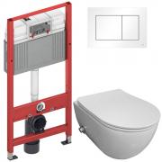 Инсталляция TECE 9400413 + унитаз Bloomix Diva MD1211SB/UF3 безободковый с функцией биде и смесителем