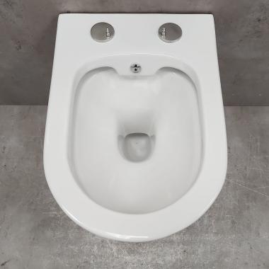 Инсталляция TECE 9400401-9240407 + унитаз Bloomix Enjoy AD1304SB Ceramic+ безободковый с функцией биде и смесителем