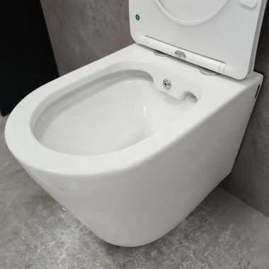 Инсталляция TECE 9400401-9240407 + унитаз Bloomix Enjoy AD1304SB Ceramic+ безободковый с функцией биде и смесителем