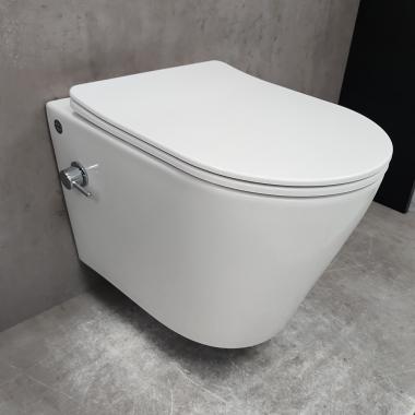 Инсталляция TECE 9400412 + унитаз Bloomix Enjoy AD1304SB Ceramic+ безободковый с функцией биде и смесителем