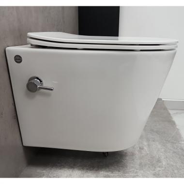 Инсталляция TECE 9400413 + унитаз Bloomix Enjoy AD1304SB Ceramic+ безободковый с функцией биде и смесителем