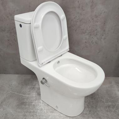 Унитаз Bloomix Access AD3124SBT/UF1 Ceramic+ безободковый торнадо с функцией биде и смесителем