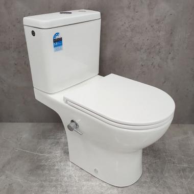 Унитаз Bloomix Access AD3124SBT/UF1 Ceramic+ безободковый торнадо с функцией биде и смесителем