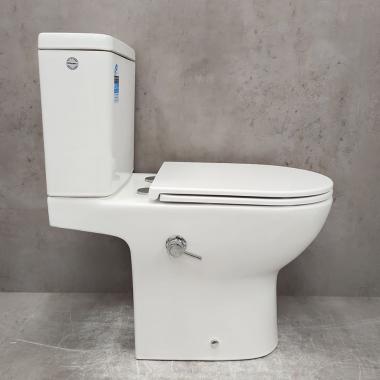 Унитаз Bloomix Access AD3124SBT/UF1 Ceramic+ безободковый торнадо с функцией биде и смесителем