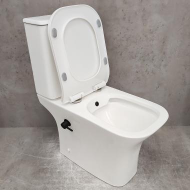 Унитаз Bloomix Elegant 1215SB bidet black безободковый с функцией биде и смесителем