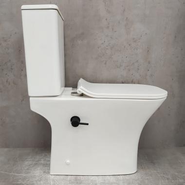 Унитаз Bloomix Elegant 1215SB bidet black безободковый с функцией биде и смесителем