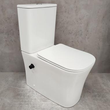 Унитаз Bloomix Magic 1218SB/UF1 bidet black безободковый с функцией биде и смесителем