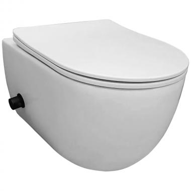 Унитаз подвесной Bloomix Diva MD1214SB/UF3 bidet black безободковый с функцией биде и смесителем