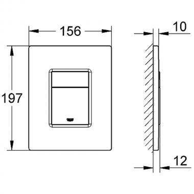 Инсталляция Grohe 38811000 + унитаз Bloomix Diva MD1214SB/UF3 bidet black безободковый с биде и смесителем