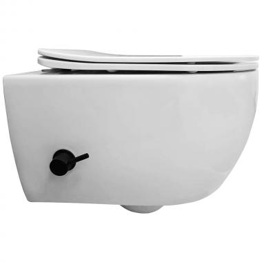 Инсталляция TECE 9400412 + унитаз Bloomix Diva MD1214SB/UF3 bidet black безободковый с функцией биде и смесителем