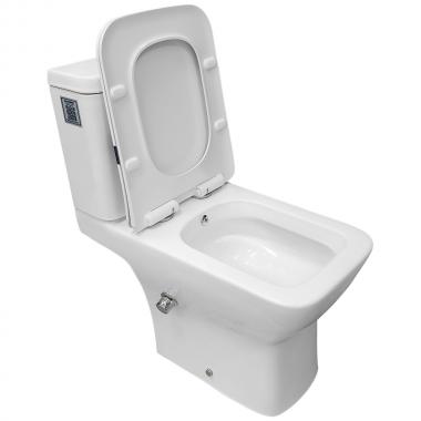 Унитаз Bloomix Bravos MT3127TSB/UF1 безободковый торнадо с функцией биде и смесителем