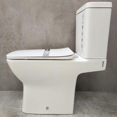 Унитаз Bloomix Bravos MT3127TSB/UF1 безободковый торнадо с функцией биде и смесителем