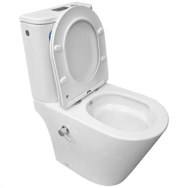 Унитаз Bloomix Lime 3.0 AD3055TSB/UF1 Ceramic+ безободковый торнадо с функцией биде и смесителем