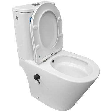 Унитаз Bloomix Lime 3.0 AD3055TSB/UF1 Ceramic+ bidet black безободковый торнадо с функцией биде и смесителем