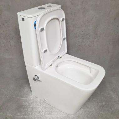 Унитаз Bloomix X-Cube 3.0 AD3003TSB/UF1 Ceramic+ безободковый торнадо с функцией биде и смесителем