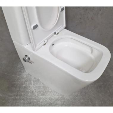 Унитаз Bloomix X-Cube 3.0 AD3003TSB/UF1 Ceramic+ безободковый торнадо с функцией биде и смесителем