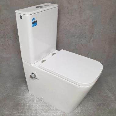 Унитаз Bloomix X-Cube 3.0 AD3003TSB/UF1 Ceramic+ безободковый торнадо с функцией биде и смесителем