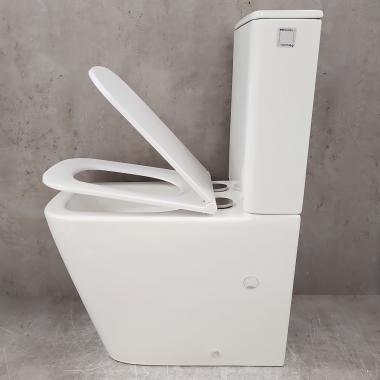 Унитаз Bloomix X-Cube 3.0 AD3003TSB/UF1 Ceramic+ безободковый торнадо с функцией биде и смесителем