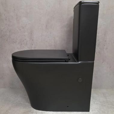 Унитаз Bloomix Black Barron 3.0 AD3091SBT/UF1 Ceramic+ bidet black безободковый торнадо с функцией биде и смесителем