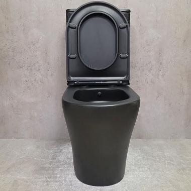 Унитаз Bloomix Black Barron 3.0 AD3091SBT/UF1 Ceramic+ bidet black безободковый торнадо с функцией биде и смесителем