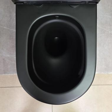 Унитаз Bloomix Black Barron 3.0 AD3091SBT/UF1 Ceramic+ bidet black безободковый торнадо с функцией биде и смесителем