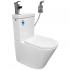 Унитаз Bloomix Prime F2071SR/UF1 Ceramic+ безободковый с раковиной