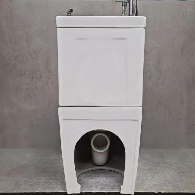 Унитаз Bloomix Prime F2071SR/UF1 Ceramic+ безободковый с раковиной