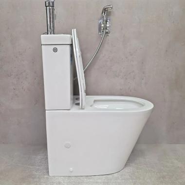 Унитаз Bloomix Prime F2071SR/UF1 Ceramic+ безободковый с раковиной