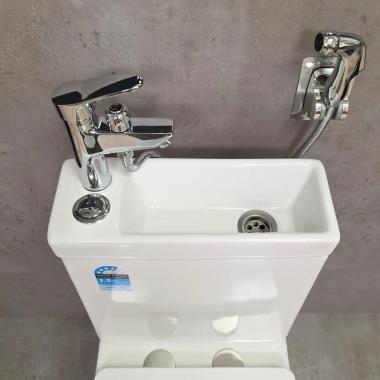 Унитаз Bloomix Prime F2071SR/UF1 Ceramic+ безободковый с раковиной