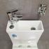 Унитаз Bloomix Prime F2071SR/UF1 Ceramic+ безободковый с раковиной