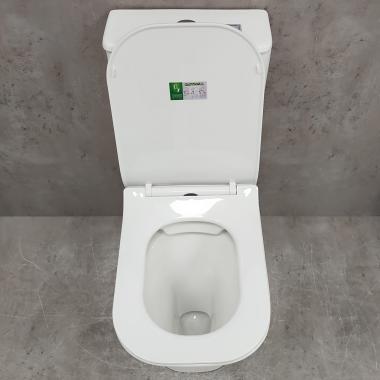 Унитаз Bloomix Elegant MD1215R/VV/UF1 безободковый вертикальный выпуск