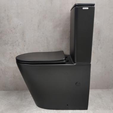 Унитаз Bloomix Black Whirpool 3.0 AD3099MBT/UF1 безободковый торнадо