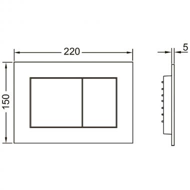 Инсталляция TECE TECEbase 2.0 9400401-9240407 + унитаз Bloomix Matrix 2.0 T12601R/UF1 безободковый с сиденьем