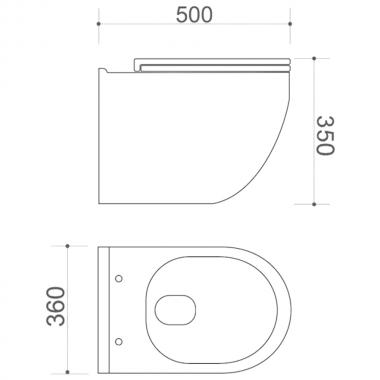 Инсталляция Grohe Rapid SL 38772001 + унитаз Bloomix Modern 2.0 T120208R/UF1 безободковый с сиденьем