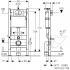 Инсталляция Geberit 111.154.11.1 + кнопка смыва Delta01 115.107.11.1 + унитаз Bloomix Orion MD12177T/UF01 безободковый торнадо с сиденьем