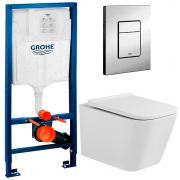 Инсталляция Grohe 38772001 + унитаз Bloomix Regnum MD1205R/UF01 безободковый с сиденьем