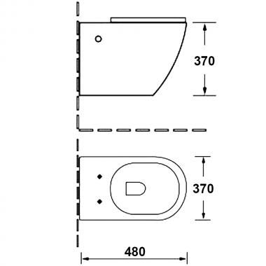 Инсталляция Grohe 38772001 + унитаз Bloomix Roland MD1201R/UF01 безободковый с сиденьем