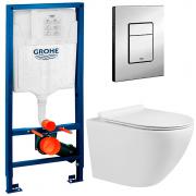 Инсталляция Grohe 38772001 + унитаз Bloomix Trend MD1203R/UF01 безободковый с сиденьем